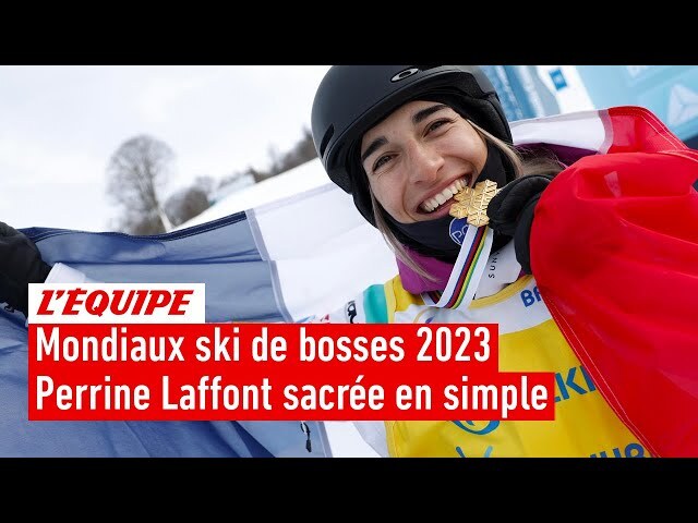 La reine du ski de bosses Perrine Laffont sacrée championne du monde en simple